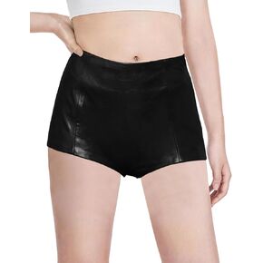 Fallorchid Girl's Faux Leather Shorts Fashion Skinny Shorts Mini Pants