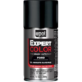 U-POL Expert Color, For Ford G1, Automotive Spray Paint, Professional Grade, Long-Lasting, Easy-To-Use, Absolute Black Pearl