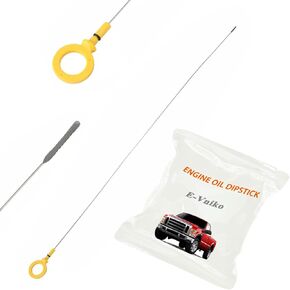Powerstroke Diesel Engine Oil Dipstick Compatible with 2008-2010 Ford F250 F350 F450 F550 Super Duty 6.4L Replacement Oil Level Indicator Assembly 8C3Z-6750-A