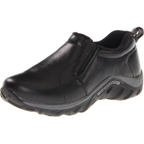 Merrell Jungle Moc Moccasin, Black Leather, 5.5 US Unisex Big Kid