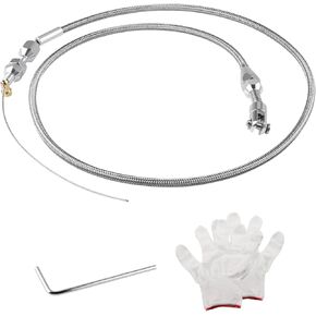 36 Inch Throttle Cable Kit LS Swap Stainless Steel Braided Compatible with 1997-2004 Chevrolet/Chevy LS1 Engines 5.7L 1999-2007 Chevrolet Chevy LS 1 4.8L 5.3L 6.0L