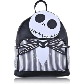 Disney Nightmare Before Christmas Backpack for Women | Nightmare Before Christmas Woman Purse | PU Leather Mini Backpack Purse | Jack Skellington Bag Cute Backpack for Adults and Teens