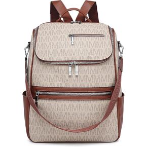 Fashion Backpack Purse for Women Vegan Leather 15.6 inch Laptop Backpack Bag Ladies Work Shoulder Convertible Handbag