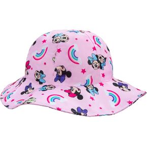Disney Minnie Mouse and Frozen Elsa and Anna Bucket Hat - UPF50+ Sun Protection Toddler 2-4 Years (Pink)