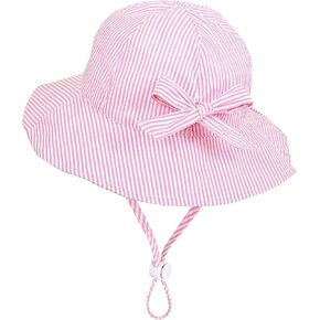 Toddler Kids Baby Girl Sun Hat Floppy Cotton Summer Hat 50+ SPF Protective