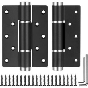 Hidden Door Hinge，Ultra-Thin Hidden Hinges,Adjustable Butt Hinge,Silent Hinge,110Lbs Load-Bearing，Heavy Duty Concealed Hinges for Secret Door，zinc Alloy,110 Degree One-Way Inside Open,2pcs with Drill
