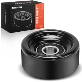 A-Premium Belt Idler Pulley Compatible with Ford F-150, F-250 Super Duty & Jeep & Dodge & Chevrolet & GMC & Chrysler & Buick & Lincoln & Isuzu & Mercury & Oldsmobile & Pontiac & Saab & SRT & Workhorse