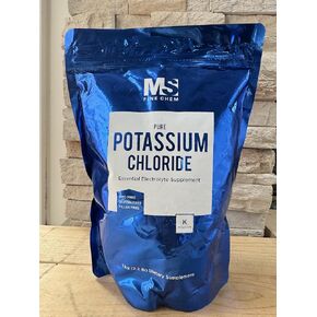 Potassium Chloride Powder, 1 KG/2.2lb(35 Ounce) | Salt Substitute & Essential Hydration Electrolyte Supplement |Supports Mineral Balance,Heart,Joint,and Immune Health| Filler Free, Dissolves Easily