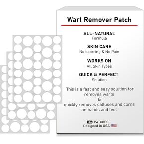 WABRINY Wart Remover Patches, Fast & Easy Operate Hydrocolloid Gel Waterproof Invisible Skin Care Removal Patches, Friendly to New(144pcs)-Fly