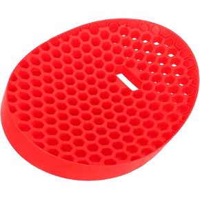 Acouto Rugged Red Car Wash Bucket Insert - Multifunctional Washboard Insert, Grit Trap and Dirt Guard Effective Sediment Separation Filter for Detailing