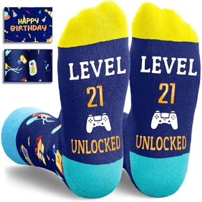 Zmart 21st Birthday Gifts Socks Ideas - Socks for 21 Year Olds Women Men, Best Gifts for 21 Year Olds, 21st Birthday Socks