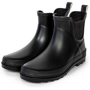 Shedrain Systlish Women's Chelsea Rain Boots-أحذية مطاطية قصيرة للماء ، قلة وغير قابلة للانزلاق للحديقة والمدينة والهواء الطلق in Kuwait