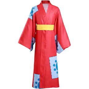 أزياء تأثيري للبالغين anime kimono مطبوعة عباءة رداء الحزام ملابس الهالوين للرجال عشاق أنيمي عشاق
