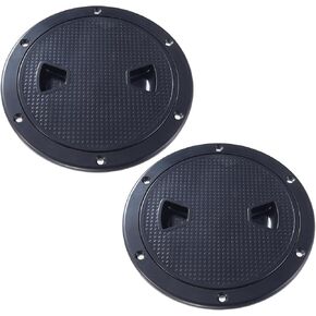 2 Pcs Boat Hatch,Circular Non Slip Inspection Hatch Deck Plate Hatch, with Detachable Coverfor Marine Boat Yacht