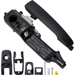 Rldym Exterior Door Handle Kit, Front Right Passenger Side 8S4Z-5422404-AA Fit for Ford Focus 2008 2009 2010 2011, Cap w/o Keyhole 8S4Z-5422088-AA, Bracket 8S4Z-5426684-B