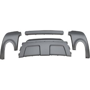 Priprilod Rear Bumper Board Skid Plate Valance Cover Compatible with Range Rover Evoque 2012-2019 replace LR026329 LR026328 CUS13002 SF636