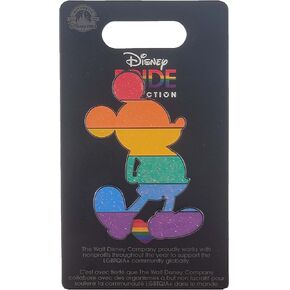 Disney Pin - Rainbow Pride Collection - Classic Mickey Standing - Silhouette