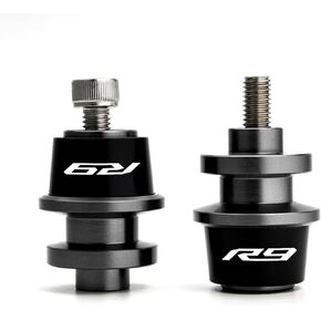 MOWOK Fit For Yamaha R9 YZF-R9 YZFR9 YZF R9 2025 r9 accessories 6mm Motorcycle Swingarm Spools Sliders Stand CNC Swing Arm Stand Screws (Black)