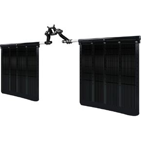 2 "Hitch Mudflap System 00108 ملائمة لمعظم الشاحنات والتقاطات وسيارات الدفع الرباعي ، قابلة للتعديل وقابلة للإزالة
