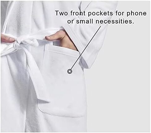 AFPANQZ Men's Bathrobe Big and Tall Full Length Sleepwear Long Sleeve Lightweight Pajama Shawl Robe with Pockets Nightgown in Saudi Arabia