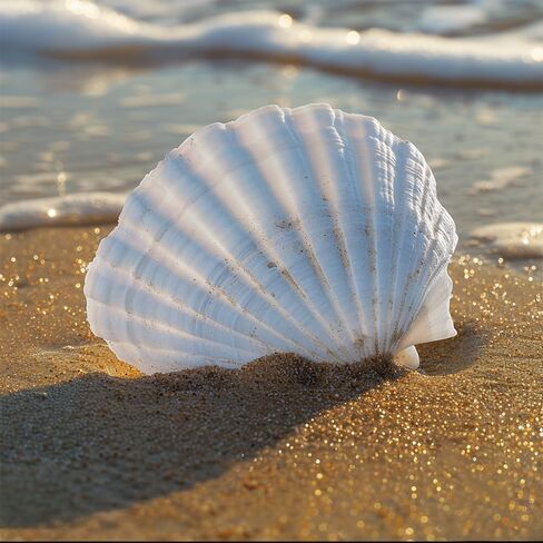 Large White Natural Scallop Seashells 3-4 Inch 12 Pack Decorative Sea Shells for DIY Painting Projects,Coastal Crafts,Beach Theme Decor,Wedding Centerpieces, Aquarium Decorations,Vase Fillers in Saudi Arabia