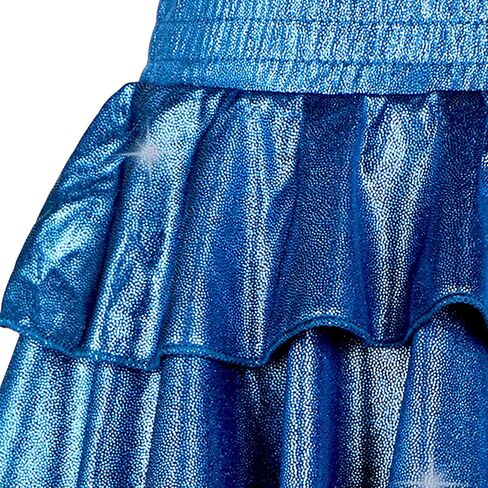 iLover Girls 3-Layers Ruffle Sparkle Skirt Shiny Dance Tutu Party Skirts in Kuwait