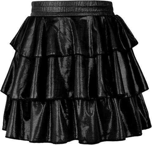 Ilover Girls 3 طبقات الكشكش تنورة لتنورة لامعة الرقص توتو التنانير in Kuwait