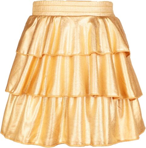 iLover Girls 3-Layers Ruffle Sparkle Skirt Shiny Dance Tutu Party Skirts in Kuwait
