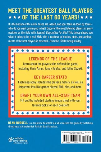 Baseball Biographies for Kids: Stories of Baseball's Most Inspiring Players (Sports Biographies for Kids) in Saudi Arabia