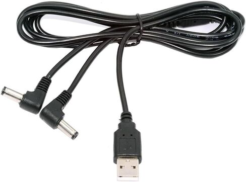 NFHK USB 2.0 A Type Male to 5.5 x 2.5mm DC 5V Power Plug Barrel Connector Charge Cable 80cm in Saudi Arabia