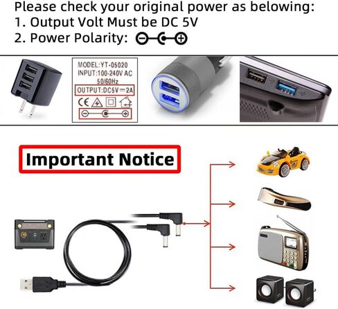 NFHK USB 2.0 A Type Male to 5.5 x 2.5mm DC 5V Power Plug Barrel Connector Charge Cable 80cm in Saudi Arabia