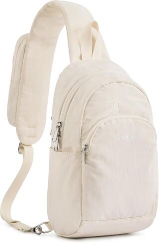G4Free Crossbody Bag for Women Casual Sling Backpack Fashionable Shoulder Chest Fanny Packs Beige in Saudi Arabia