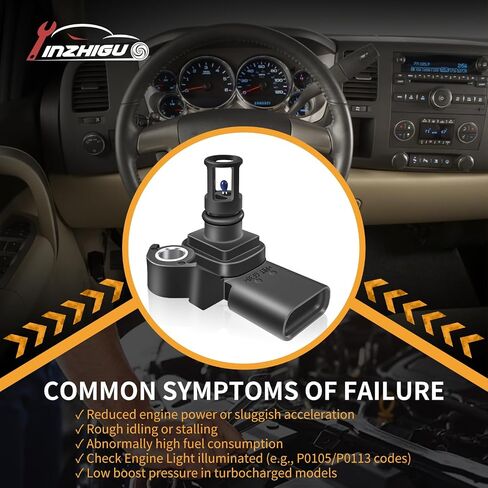 12681993 استشعار ضغط الهواء/درجة الحرارة-يناسب Buick Cascada/Encore 2016-2022 ، Chevy Silverado/Equinox 2018-2023 ، GMC Sierra/Terrain-OEM 082800-0630 ماء للماء بواسطة Yinzhiguo in Saudi Arabia