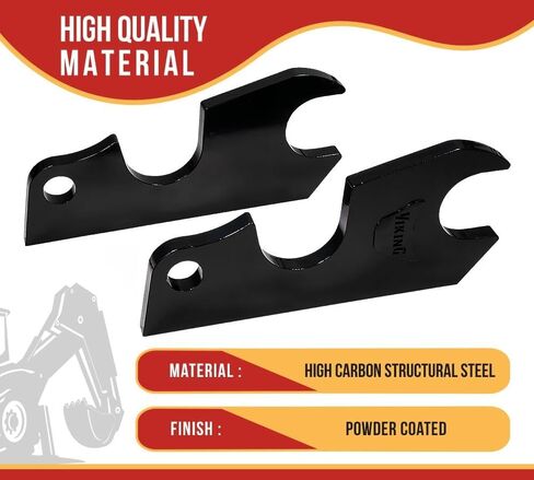 Mytee Products Quick Attach Bucket Ears Attachment Fit for Kubota Excavator KX040 KX71 KX91 KX121 ​​​​​​​KX033 U35-13" (L) x 6-1/2" (H) - Set of 2 in Saudi Arabia
