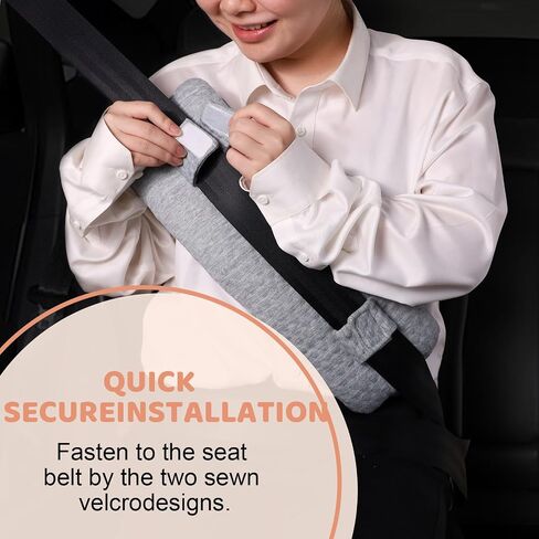 Seat Belt Pillow Post Surgery for Mastectomy and Heart Surgery, Mastectomy Recovery Supplies, Heart Operation Recovery Support Cushion for Chest Chemo Port, Recovering Gifts (Dark Gray) in Saudi Arabia