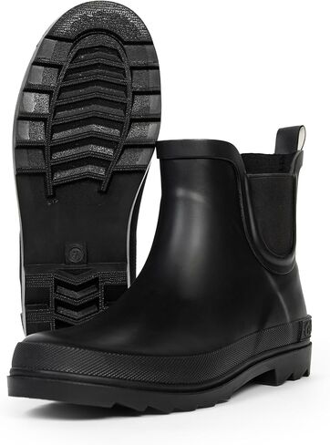 Shedrain Systlish Women's Chelsea Rain Boots-أحذية مطاطية قصيرة للماء ، قلة وغير قابلة للانزلاق للحديقة والمدينة والهواء الطلق in Kuwait