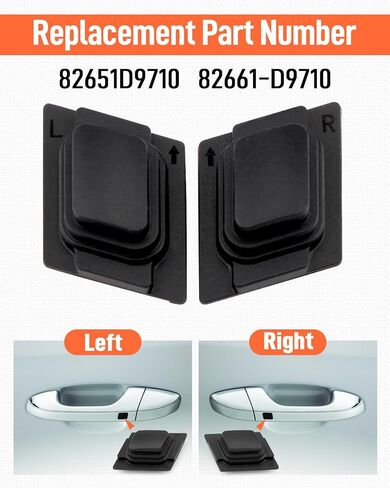 Door Handle Button Switch Fit for Kia Sportage 2017-2021 Front Door Left & Right Button Switch Replace 82651D9710 82661D9710 82651-D9710 82661-D9710 Without Cord in Saudi Arabia