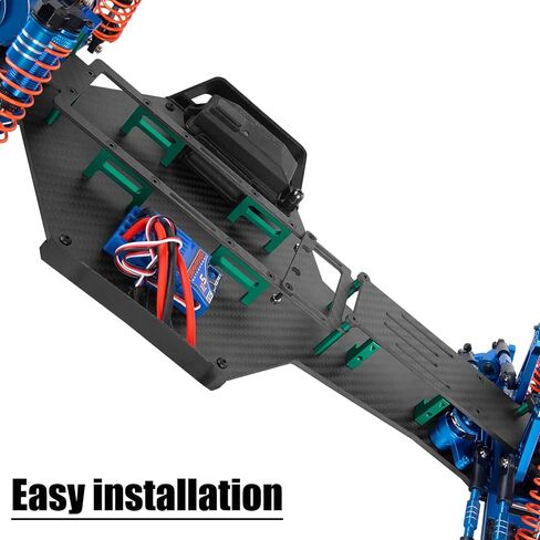 Upgrades Parts for 1/10 Slash 2WD LCG,RC Carbon Chassis Armor Skid Plate,RC Carbon Fibre Chassis Protect Armor Skid Plate Guard Hops Up,Replaces #5830,Green in Saudi Arabia