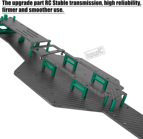 Upgrades Parts for 1/10 Slash 2WD LCG,RC Carbon Chassis Armor Skid Plate,RC Carbon Fibre Chassis Protect Armor Skid Plate Guard Hops Up,Replaces #5830,Green in Saudi Arabia