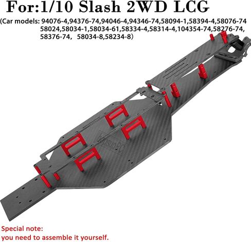 ترقيات الأجزاء لـ 1/10 Slash 2WD LCG ، RC Carbon Chassis Plate Skid Plate ، RC Carbon Carbon هيكل حماية قفزات صفيحة Skid Armor ، يحل محل #5830 ، الأخضر in Kuwait