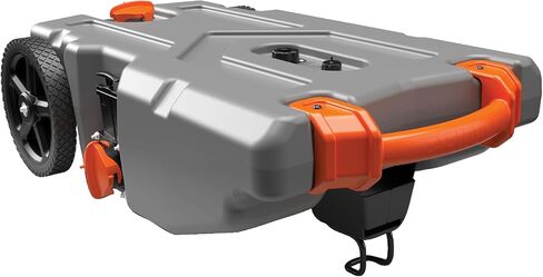 يتميز Camco Rhino 15 Gallon RV Tote-يتميز بعجلات كبيرة بدون طمث وثقب صرف منخفض-محول سحب من الصلب القابل للإزالة ، وتجهيزات الصرف الصحي 3 'ومزيد من الملحقات RV (39000) in Saudi Arabia