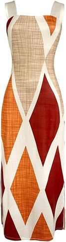 CHICME Women's Summer Maxi Dress Casual Thick Strap Square Neck Boho Sundress Split Vacation Dresses with Pockets in Kuwait