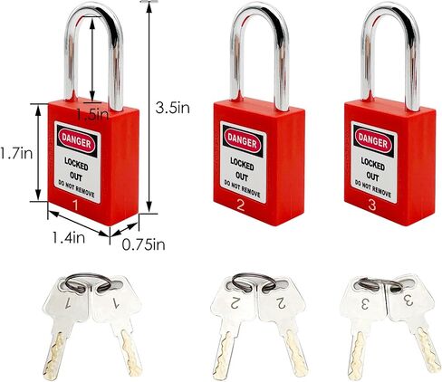 JOJOMARK Lockout Tagout Kit Tool Box Clamp-On Circuit Breaker Lockout, Group Lockout Hasps, Clamp-On Circuit Breaker Lockout, Group Lockout Hasps, Tool Box with Handles in Kuwait