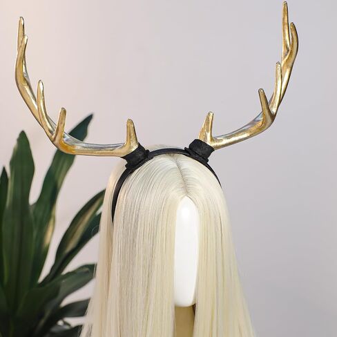 MOSTORY Reindeer Antler Horns Headband - Deer Antlers Headband for Women Cosplay Photo Shoot Renaissance Halloween in Saudi Arabia