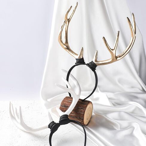 MOSTORY Reindeer Antler Horns Headband - Deer Antlers Headband for Women Cosplay Photo Shoot Renaissance Halloween in Saudi Arabia