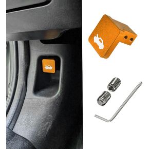 Hood Latch Release Handle Cable Repair Kit, Hood Release Handle Replacement, Heavy Duty Billet Hood Latch Release Cable Repair Kit, Hood Latch Release Pull Handle for Honda Civic CR-V (Purple)