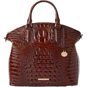 Brahmin كبير Duxbury Satchel - Pecan Melbourne