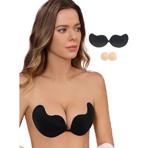 Adhesive Bra Push Up for Women Sticky Invisible Lifting Bra Backless Strapless Bras for Women