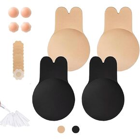 Sticky Pasties Nipple Covers For Women Breast Lifters Invisible Adhesive Bra Boob Push Up 2 Pairs