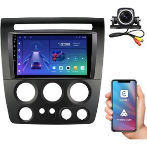 سيارة الراديو ستيريو للسيارة لهاممر H3 2005 2006 2007 2008 2000 مع Carplay Android Auto
